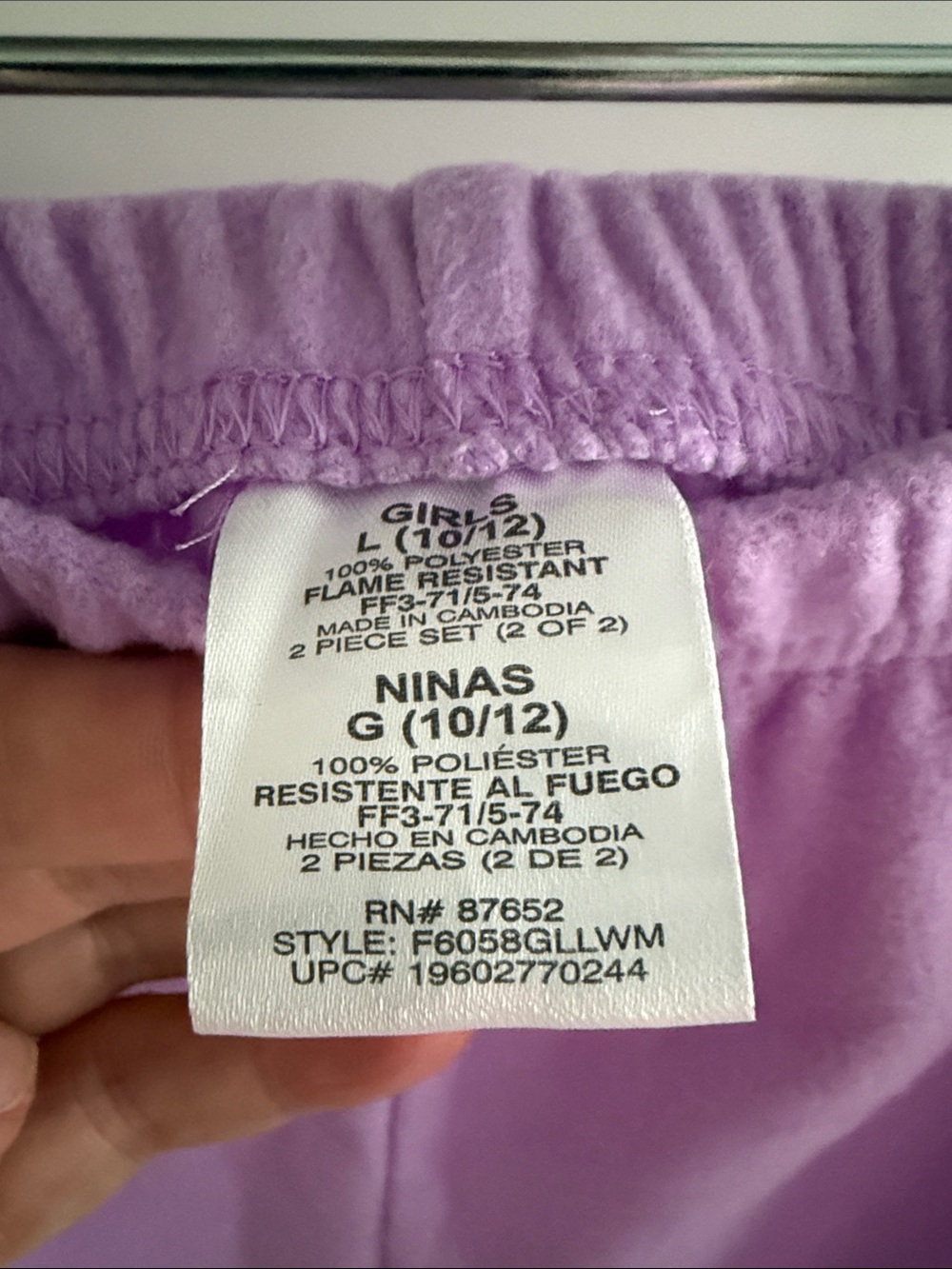 Girls' Long sleeve fleece Wicked PJ’s 10-12 - Picture 6 of 6